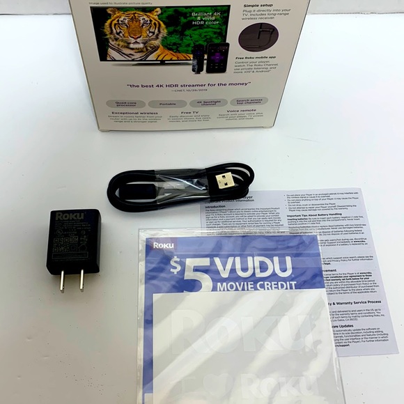 Roku Networking Roku New Switching Adapter Usb Power Extender Cable Original With Box Hd 4k